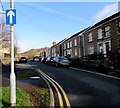 One-way sign, School Road, Crynant