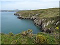 SM7123 : Pembrokeshire coast above Carn ar Wig by Philip Halling