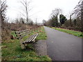 Llwybr beicio ger Treforus / Cycle path near Morriston