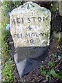 Old Milestone by the A394 at Ashton - west face