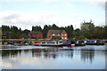 Canal marina in Etruria, Stoke-on-Trent