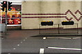 Flower tubs on High Street railings, Lydney