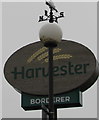 ST3090 : Harvester Borderer weathervane, Malpas, Newport by Jaggery