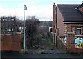 Path leading from Hindley Road to the Spen Valley Greenway, Liversedge