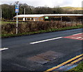 Combined traffic sign alongside the A4109 Dulais Road, Seven Sisters