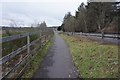 Cycle path alongside the A7