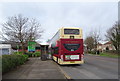 Bus stop and shelter on Main Road (B1238)