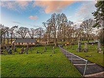 NH8449 : Cawdor Parish Church Graveyard by valenta