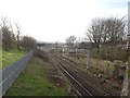 Railway line between Cowlairs and Glasgow