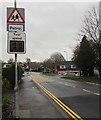 Two signs alongside Almond Drive, Malpas, Newport