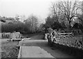 ST0937 : Lane by the stream, Stogumber, 1950 by David M Murray-Rust