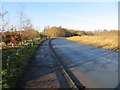 Road from Sand Hutton heading towards the A64