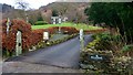 The entrance to Hazel Bank Hotel