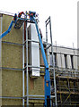 SO8754 : Worcestershire Royal Hospital - steelwork erection by Chris Allen
