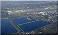 Staines reservoirs from the air