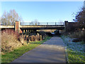 A4198 Thamesdown Drive bridge over bridleway