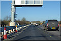 Northbound M23 roadworks