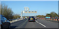 Northbound M23 roadworks