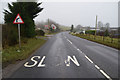 Slow markings along Tattymoyle Road