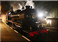 SK5416 : After dark at Quorn and Woodhouse Station by Chris Allen