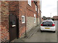 Lias walling in former farmhouse, Pinfold Lane, Balderton