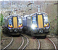 Trains near Cartsdyke station