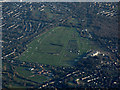 Sandown Park racecourse from the air