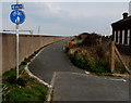 SH9478 : Cycle route 5 direction sign, Pensarn by Jaggery
