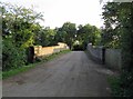 Folly Hall Lane crosses railway test track