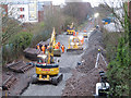 Track work underway around Birchgrove station