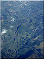 The River Clyde at Lamington from the air