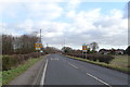 Leeds Road (A1238) entering Selby