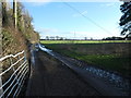 Farm track leading to Shotwick Brook