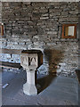 Old Churches House, Dunblane - the old chapel - font