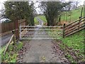 Gate on road to Cefn-dyrys