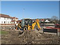 Road works, Glan y Mor Road