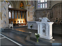 NS5964 : St Andrew's Cathedral, Glasgow - lectern and altar by Stephen Craven