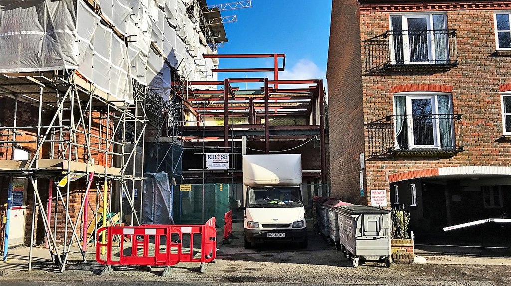 Chichester building works on Deanery... © Ian Cunliffe ccbysa/2.0