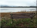 NX9967 : Bench with a view of the Nith estuary by Christine Johnstone