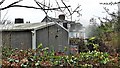 Henfield, Sussex - rear view of houses on Lower Station Road