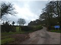 Side road running south from Braddon Corner on A3072