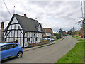 Church Street, Quainton with timber framed house