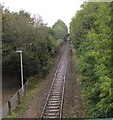 East along the Coryton Line, Rhiwbina, Cardiff