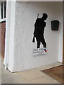 Soldier silhouette in Whitchurch, Herefordshire