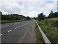 SO5417 : Pavement alongside the A40 near Whitchurch, Herefordshire by Jaggery