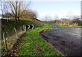 NY5928 : Bend in B6412 at junction with cycle way near Winderwath Farm by Luke Shaw