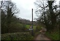 Warning sign, Puddington Bottom