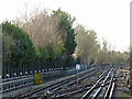 Lines southwest of Watford tube station