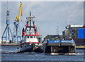 J3575 : Tug 'Goliath' and barge, Belfast by Rossographer