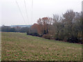 Field sloping down to River Anton